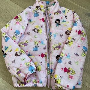 Girls Disney Princess light winter coat